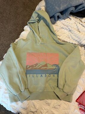 Billabong Sage Green Sunset Graphic Hoodie